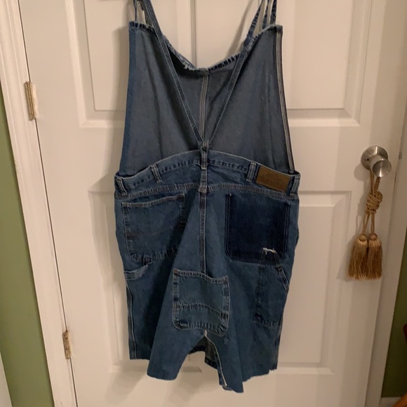 Denim feed sack bib skirt - Picture 2 of 5